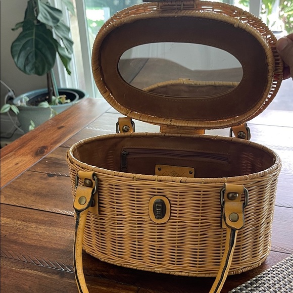 Patricia Nash Spring Boho Yellow Basket Handbag Majadas Bag - Picture 7 of 16